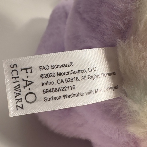 FAO Schwarz Glow Brights Kittycorn Plush Lights Sounds Purple Unicorn Cat Purrs - Picture 7 of 7